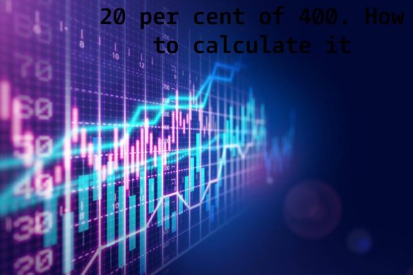 20 per cent of 400. How to calculate it