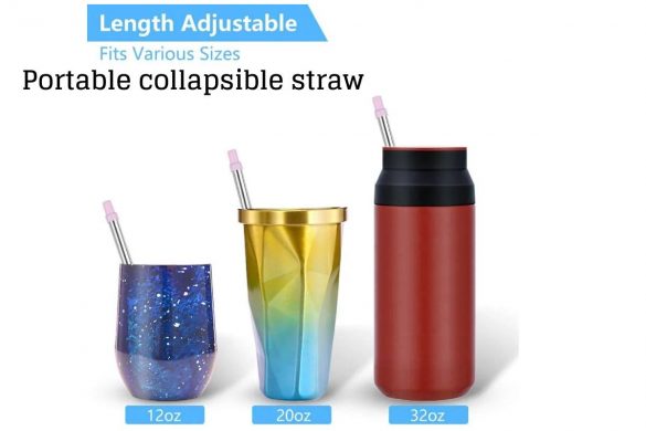 portable collapsible straw